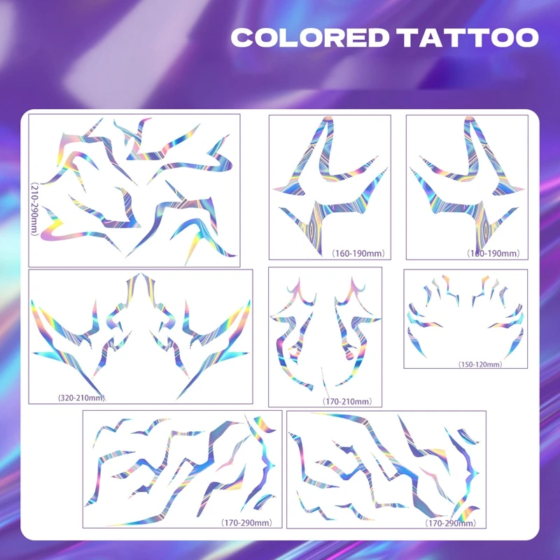 K-Pop شيطان الصيادين الوشم المؤقت الجسم ملصق رومي كانغ تأثيري الشيطان الأولاد شيطان ملصق لهدايا حفلة الهالوين