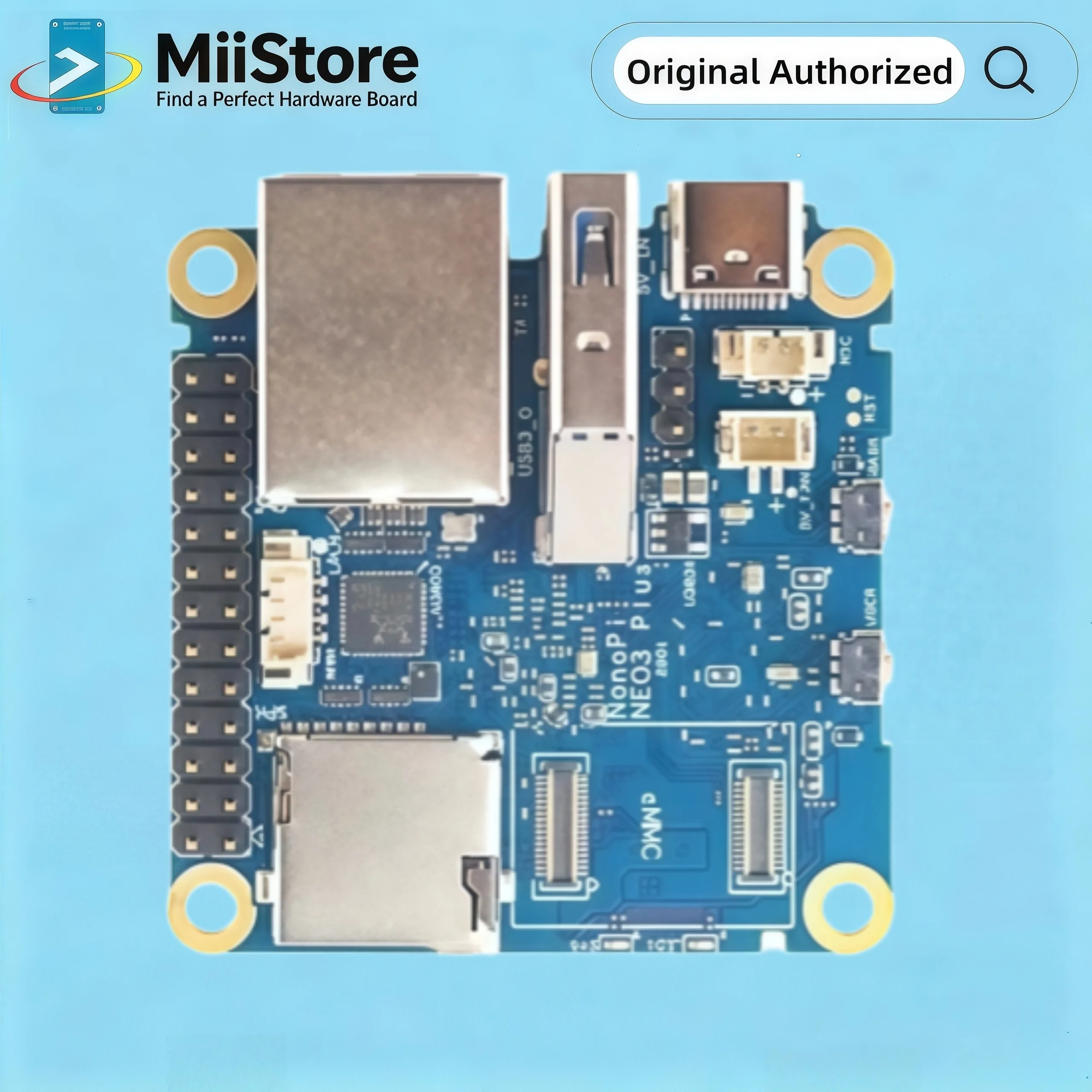 

NanoPi NEO3 Plus Compact SBC, RK3528A Quad Core A53 Gigabit LAN & USB3.0 for Home Lab & IoT
