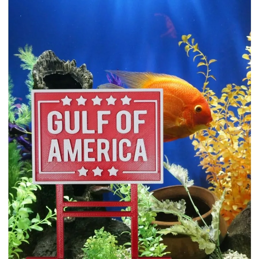 

Декор для аквариума Gulf of Aa MAGA Make Aa Great Again, знак для аквариума, бетта, знак Трампа, сад для плантатора