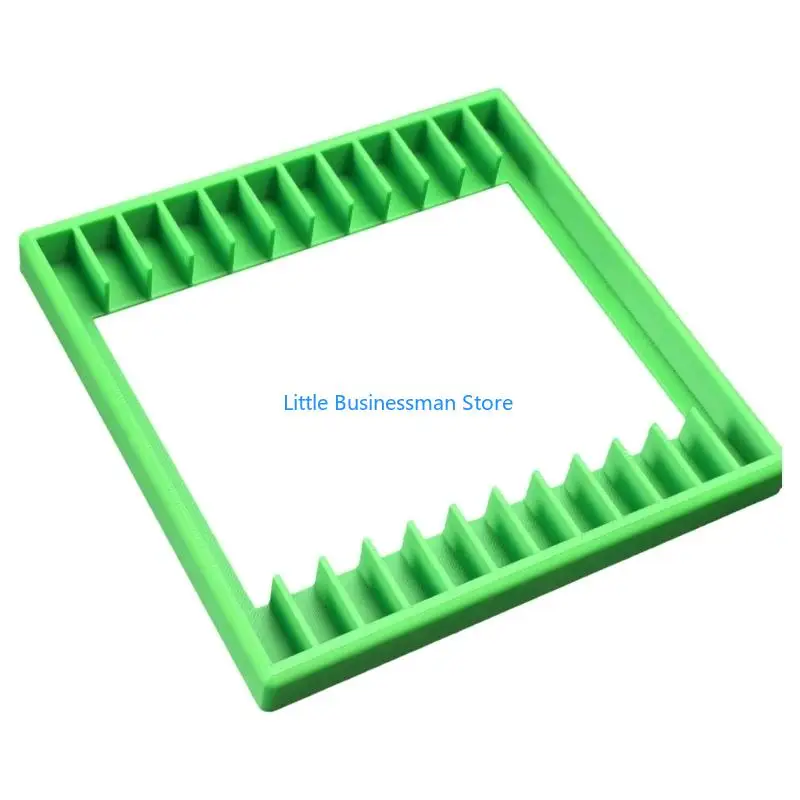 Wipe-Clean Disc Case Collection Rack with Divided Vertical Storage for a Living Room, Study, or Office Desktop Display M76A