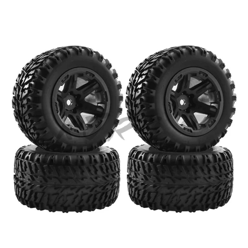 

RC Car 4pcs 104mm diameter Rubber Wheel Tire Tyre with 12mm Hex For 1/16 MJX Hyper Go H16 16207 16208 16209 16210