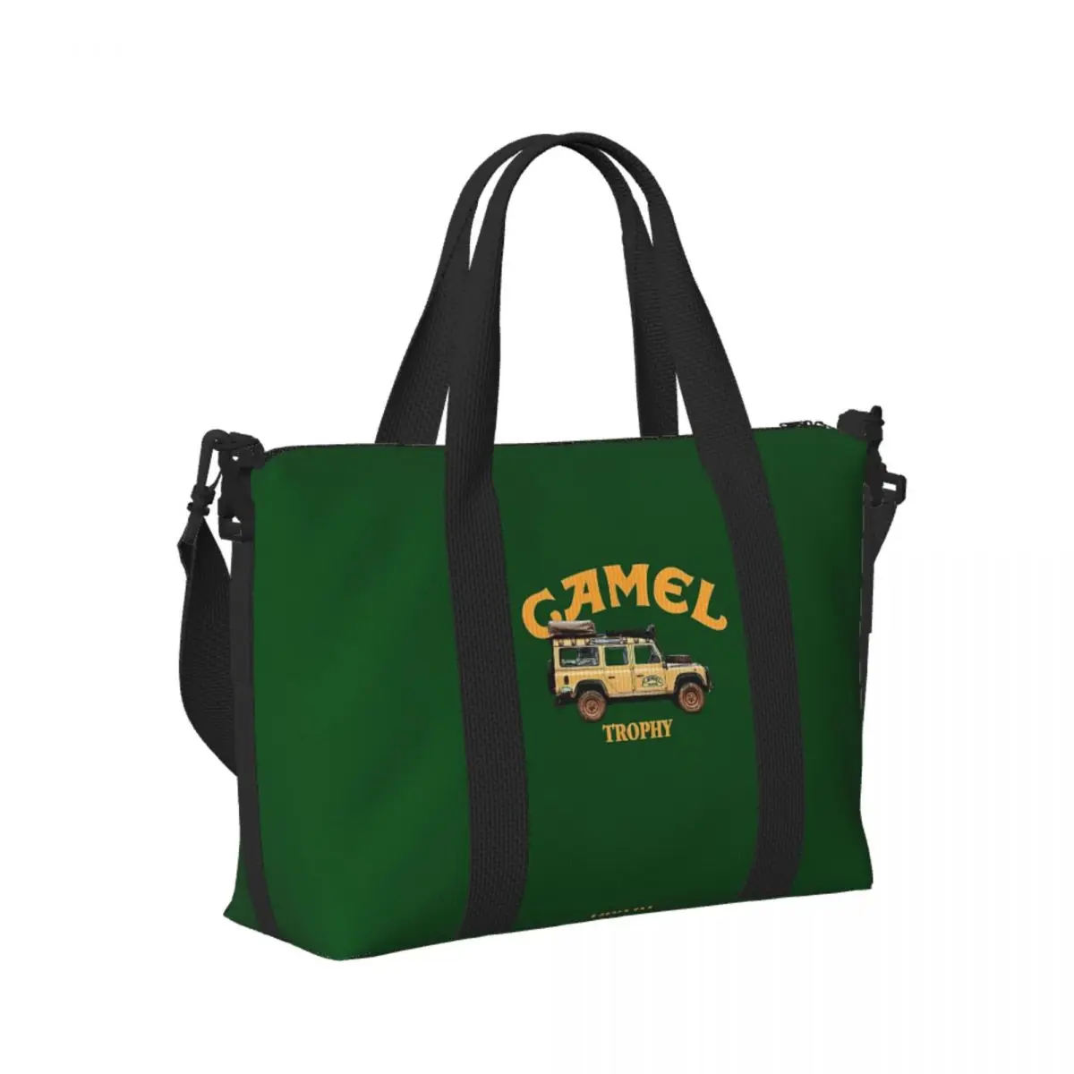 

Custom Camel Trophy Defender 110 Beach Travel Bag Large Capacity Tote Bags for Gym Sport Women Shopping Duffle Shoulder Bag