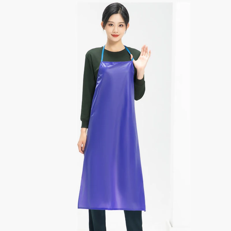 PVC Transparent Waterproof Apron Workshop Factory Market Work Gown Lab Protective Aprons Kitchen Cleaning Home Garden Mandiles