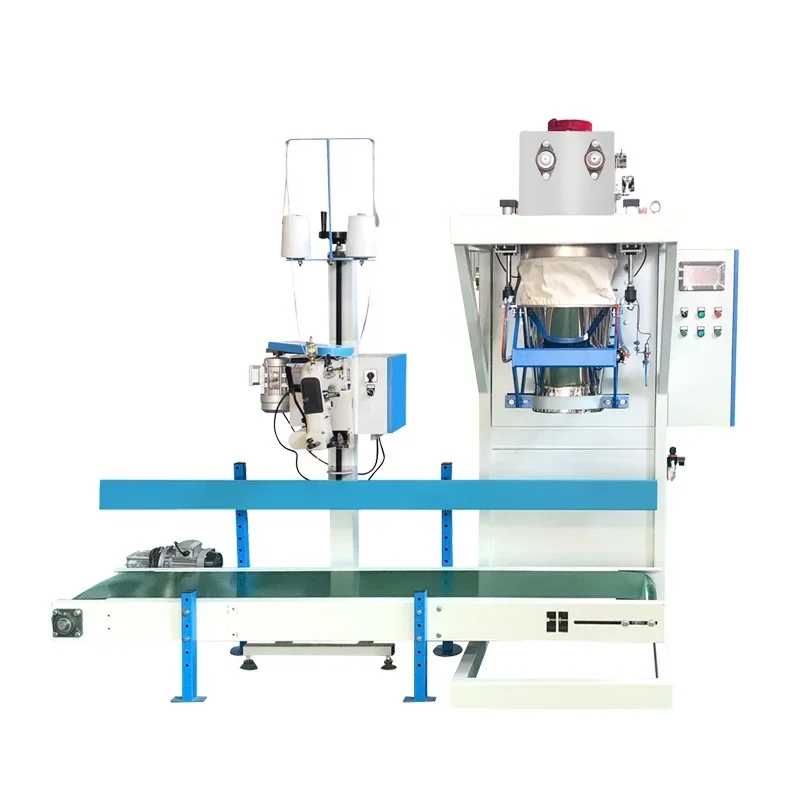 10kg 20kg 25kg Bag Sewing, Heating, Folding, Hemming Tape, Sealing, Packing Powder Flour Packaging Machine