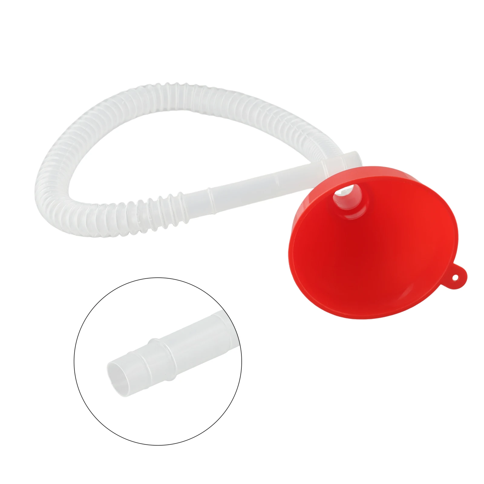 Съемная воронка для шланга Цвет красного цвета Воронка для мотоцикла Универсальная для различных потребностей Удобная для использования в дороге Использование в дороге