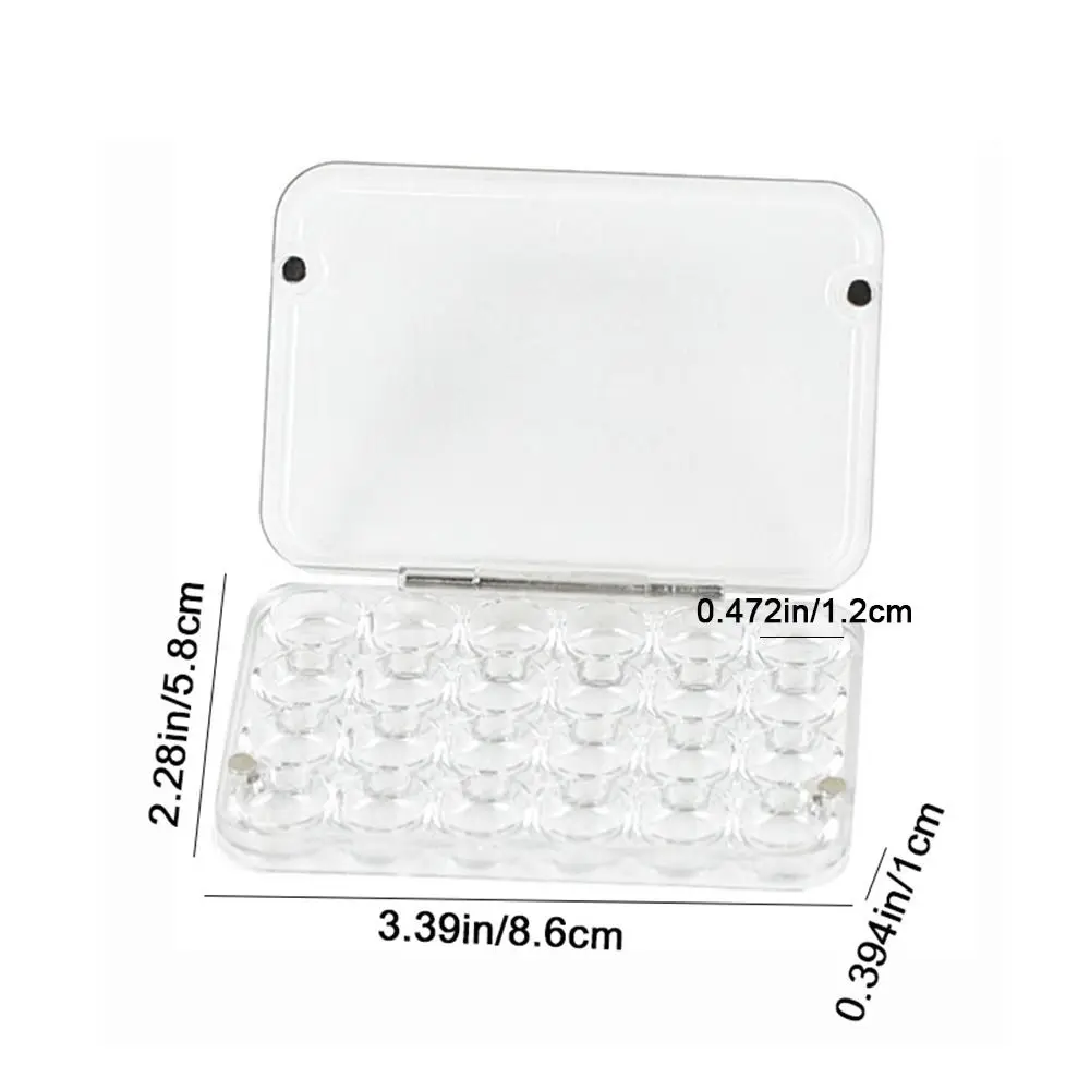 لوازم فنية 24 شبكة لوحة ألوان مائية صغيرة أكريليك شفاف علبة طلاء ألوان مائية فارغة صندوق طلاء مختوم نزهة الطالب