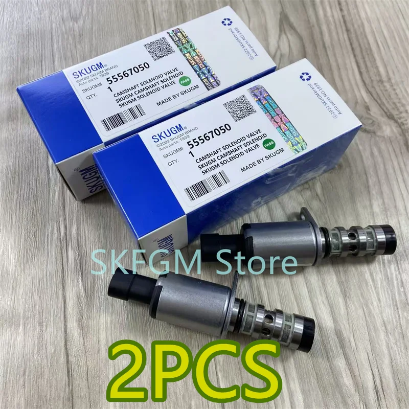 2PCS Engine Oil Control Variable Valve Timing VVT Solenoid For Chevrolet Cruze 1.6 1.8 Vauxhall Opel Astra Zafira 55567050