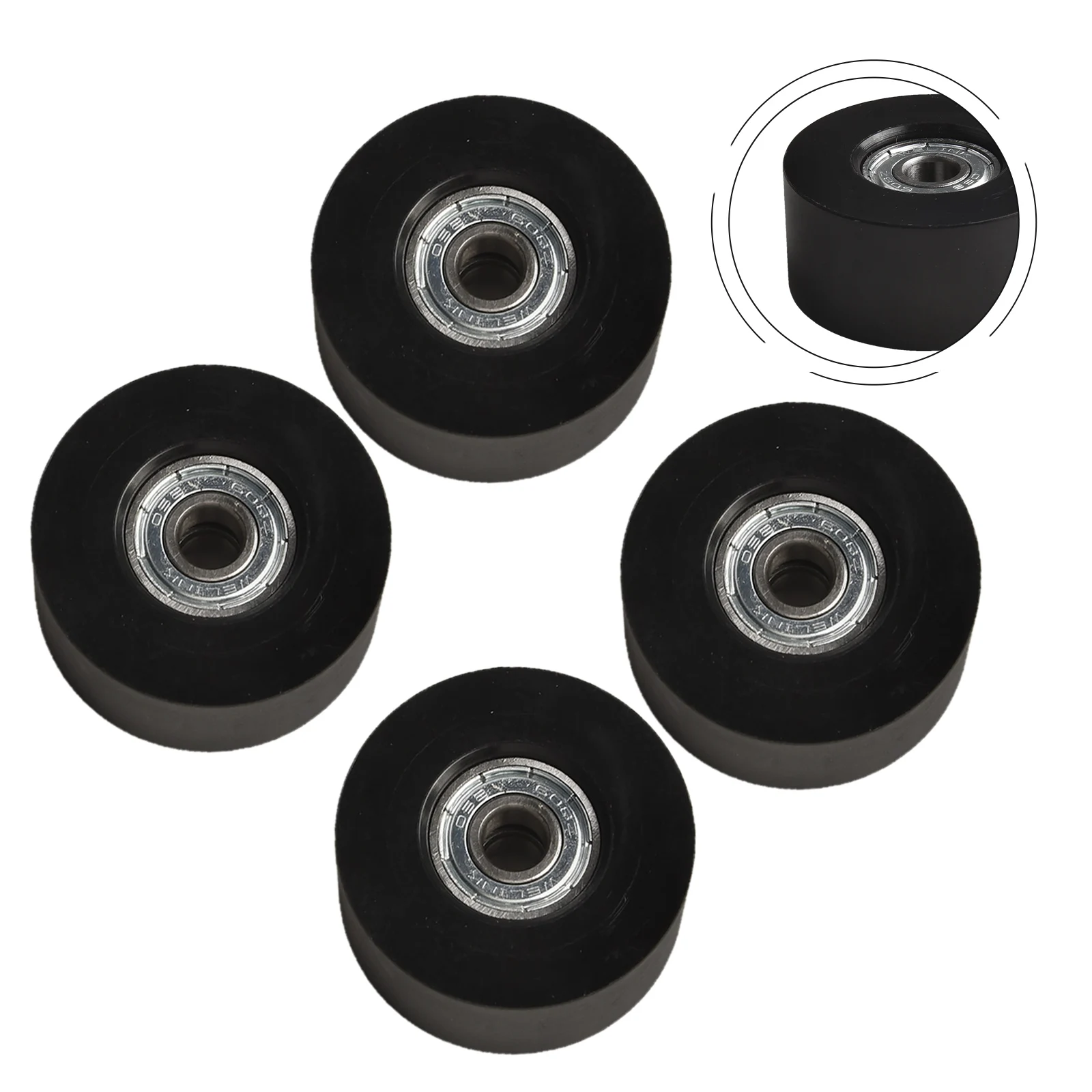 4 X Rowing Machine Seats Wheel Water Rowing Machine Seats Wheel Seats Cushion Moving Wheel 45x21x8mm Accessories