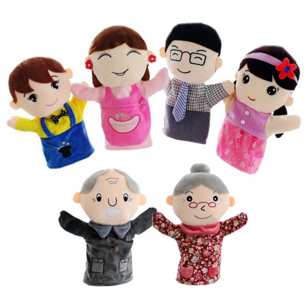 Muñecas, cama para niñas, historia de aprendizaje, marioneta de mano, marionetas de mano para familias, marionetas de dedo familiares, miembros de la familia, marioneta para contar historias