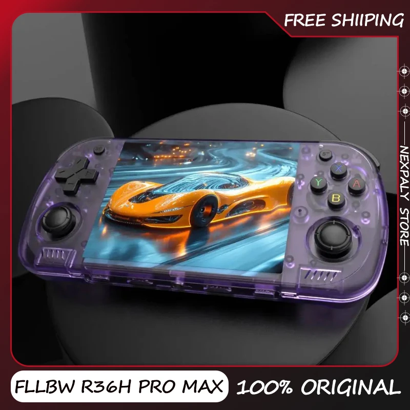 

FLLBW Game Console R36H PRO MAX Games Console ARKOS2.0 Handheld Game Console with WiFi 4.2" 15000+ Games Gaming Player Gift