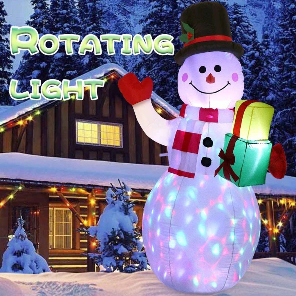 

Inflatable Snowman LED Decor Household Christmas Ornament US Plug