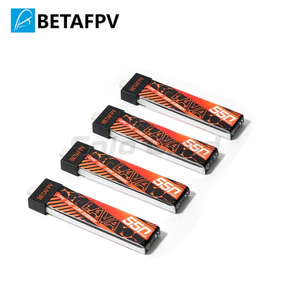 BETAFPV RC Battery LAVA 1S 550mAh 75C Battery BT2.0 BETAFPV FPV Kit Racing Drone Original FPV Lipo BT2.0 Connector