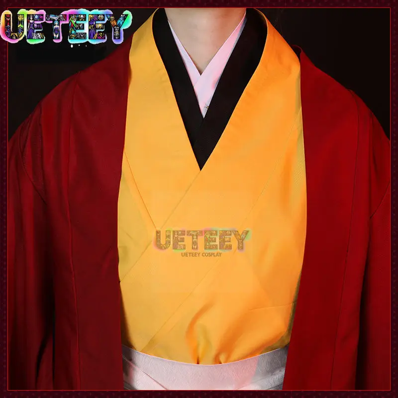 UETEEY Japanese Anime Figue Samurai Tsugikuni Yoriichi Cloak Coat Trousers Belt Men Halloween view 4