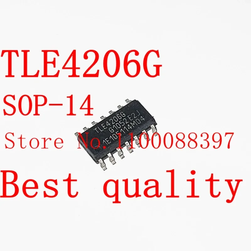 5 PÇS/LOTE TLE4206G TLE 4206G 8 TLE4206 4206G - IC DRIVER de MOTOR V-18V SOP14
