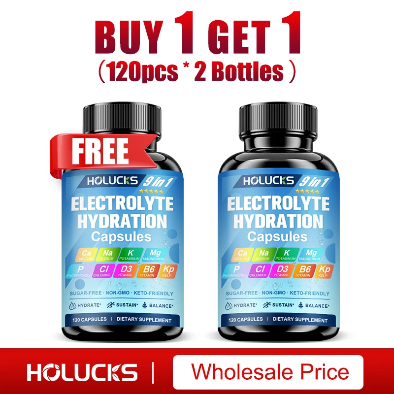 

Капсулы для восстановления электролитов, поддержка мышц и восстановления после тренировок, производство энергии, для гидратации и баланса жидкостей