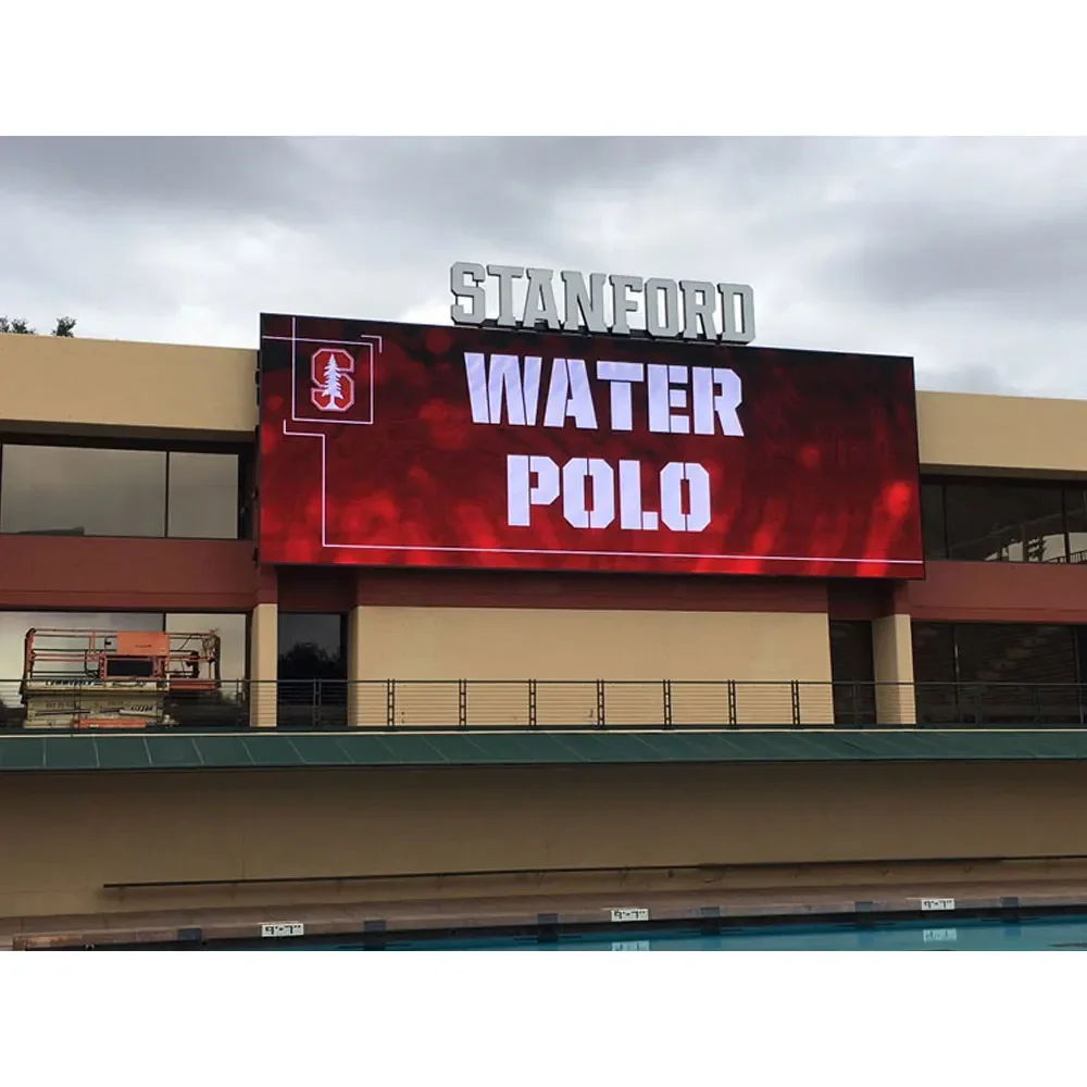 P6.667mm 6000nits High Brightness Outdoor SMD Full Color Double Sided Fixed LED Display Panel for Swimming Pool Perimeter Advert