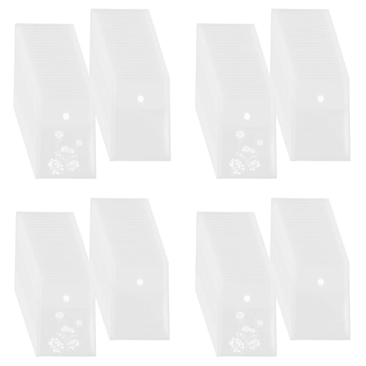 Populaire 50-pack stempel- en matrijzenopslag, transparant, 4,72 x 6,69 inch waterdichte matrijzenopslag enveloppen, hersluitbaar en herbruikbaar