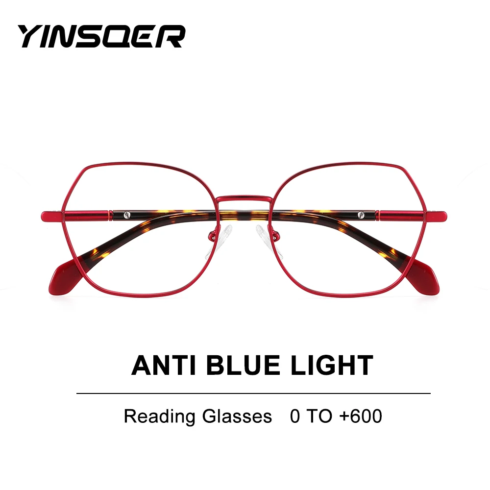 

Red Glasses Anti Blue Light Optical Lenses for Women Reading Glasses Magnifier Luxury Eyeglasses Prescription Glasses Custom