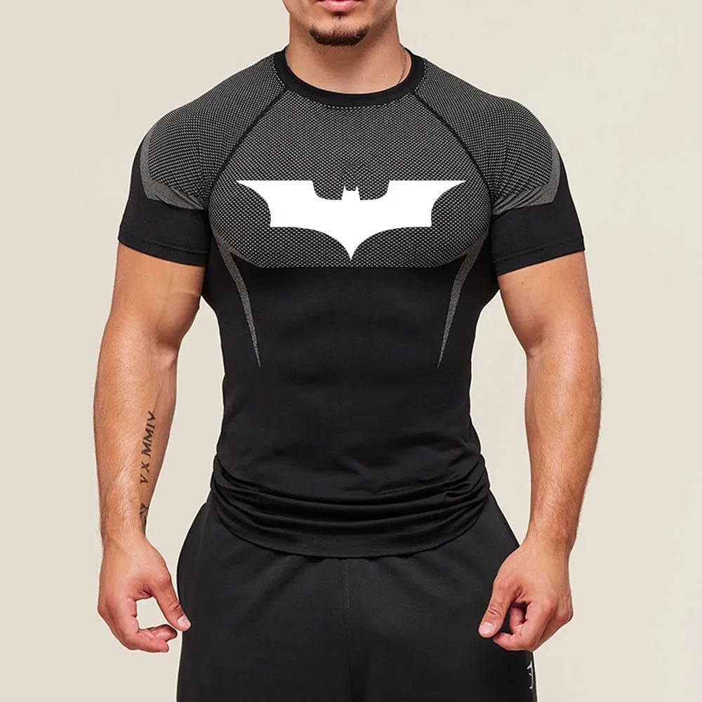 Men's T-shirts Running Exercise Speed Ventilate Tops Lightweight Compression Clothing Tees Gym Sports Outdoor Training Tshirt