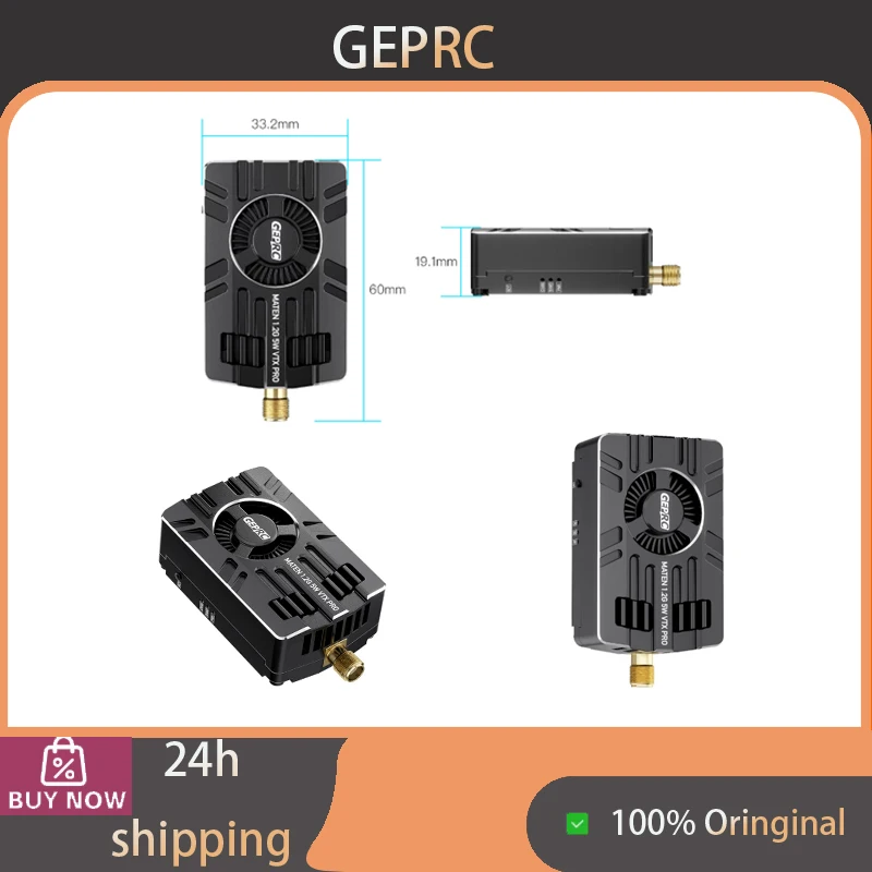 GEPRC MATEN 1.2G 5W VTX PRO FPV Drone Video Transmitter, impact resistant and fast heat dissipation