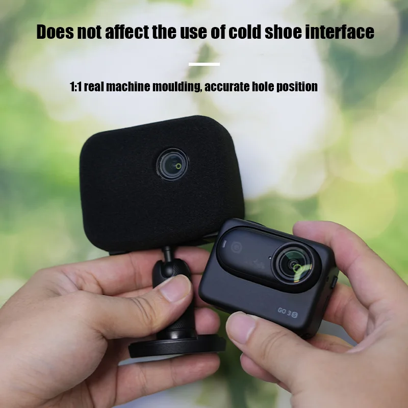 For Insta360 GO3S Go3 Noise Reduction Sponge Cover Windproof Hood Riding Noise Reduction Cotton to Eliminate Noise