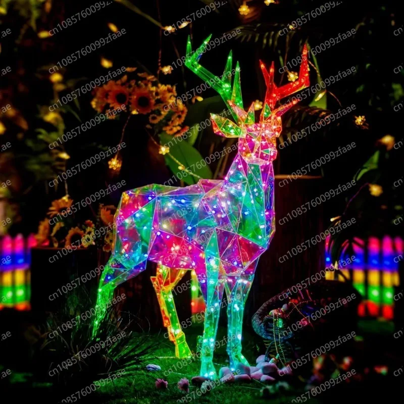 Light Emitting Diode Reindeer New 2025 Deer Outdoor Decoration Light Emitting Diode Christmas Lights