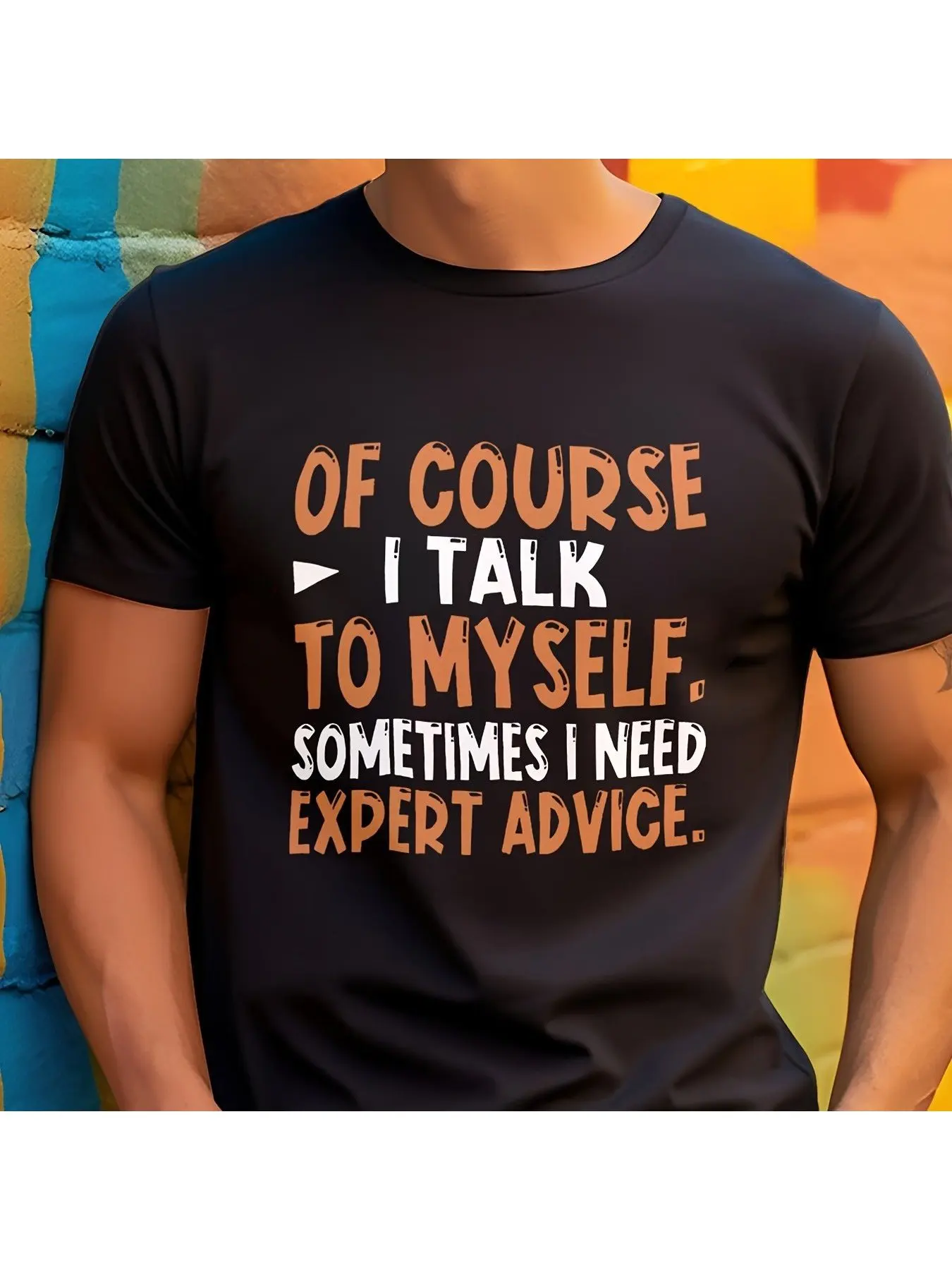 Men's breathable cotton printed T-shirt - 