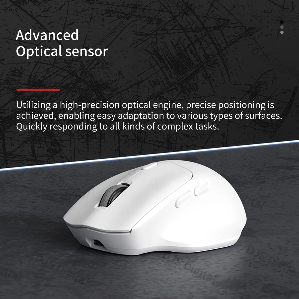 Lenovo Wireless Ergonomic Mouse Dual-Mode Connectivity Rechargeable Large Battery Capacity for Comfortable Gaming and Office Use