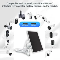 White 4W Solar IP WIFI Camera Outdoor Waterproof Security with 4G Sim Card Battery USB 6V Solar Panel Powered Camera 2