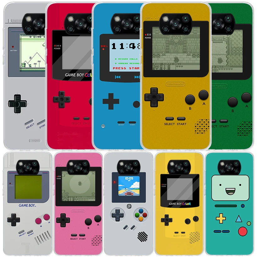 Gameboy Boy Game Phone Case For Xiaomi Poco X6 X5 X4 X3 Nfc F6 F5 Pro F4 Gt F3 F2 F1 M5S M4 M3 M2 Soft TPU Back Cover