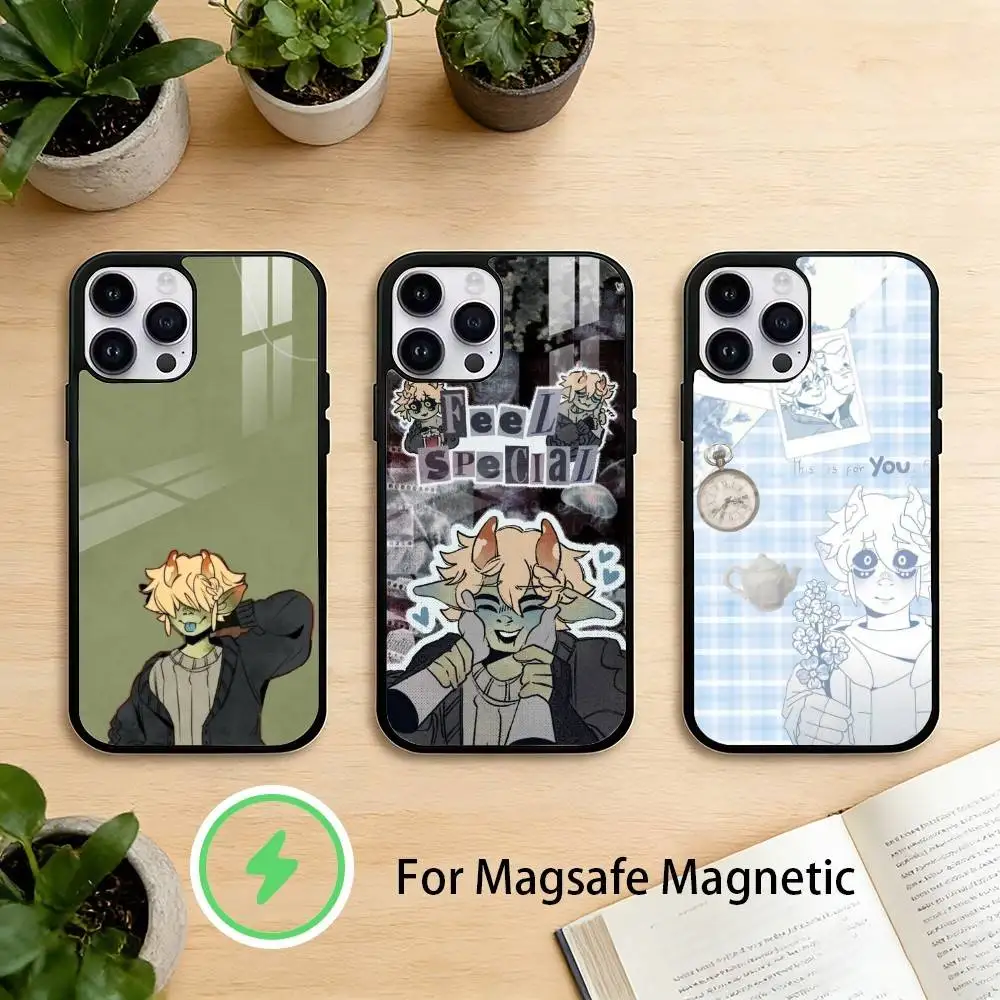 

mushroom oasis wallpaper Phone Case For iPhone 17,16,15,14,13,12,Plus,Pro,Max For Magnetic Wireless Charge