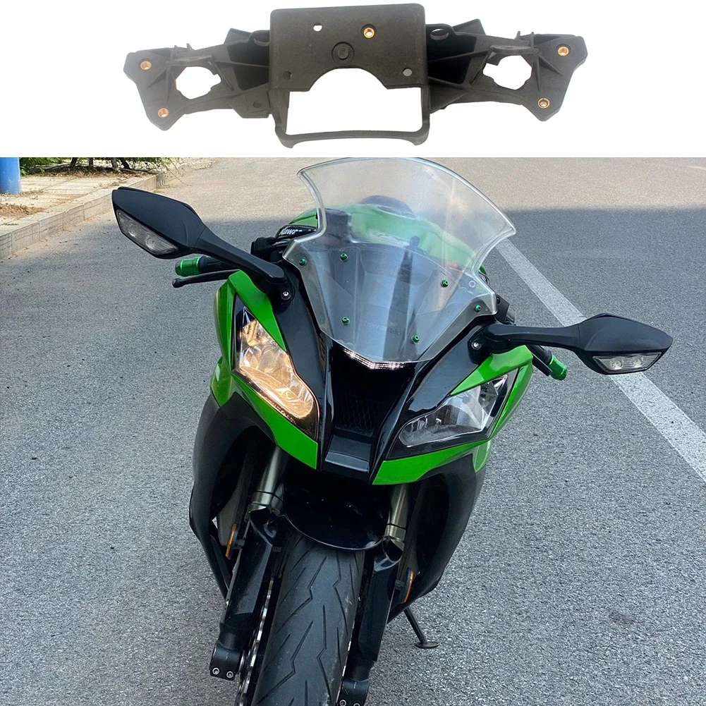 Upper Front Cowl Stay Bracket Headlight Fairing For Kawasaki ZX10 R 2011 2012 2013