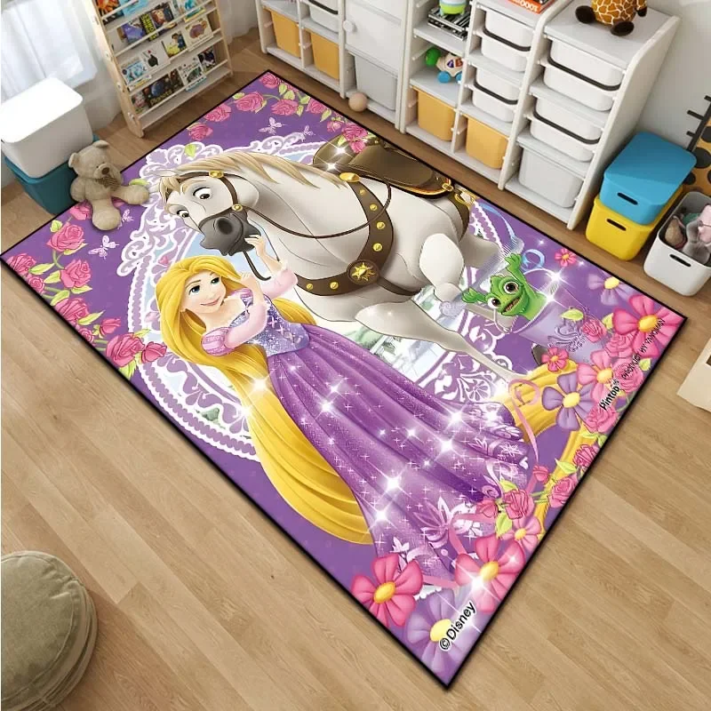 15 sizes Disney Rapunzel Pattern Living Room Bedroom Carpet Bedside Bathroom Floor Mat Kid's Room Cloakroom Home Decor Area Rug