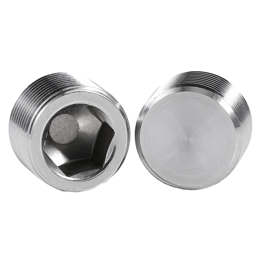 Allen Socket Plug PT/NPT/G 1/16 1/8 1/4 3/8 1/2 3/4 1 1-1/4 1-1/2 2 US Inch External Thread 304 Internal Hex Head Blanking Plug