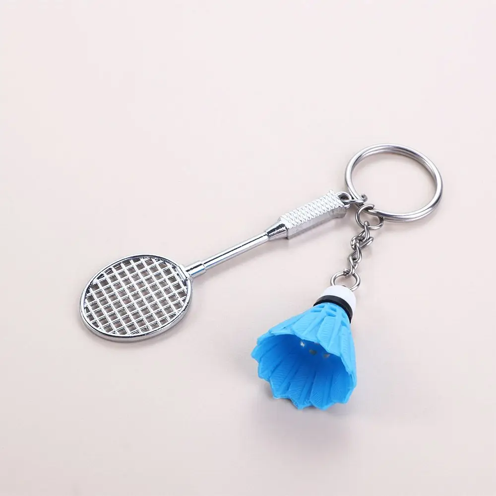 1 pcs Mini Badminton Racket Key Chain Key Ring Keyfob Jewelry Gifts