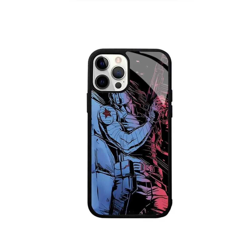 B-Bucky Barnes Winter S-Soldier Phone Case Magsafe Wireless Charging Cases For IPhone 16 15 13 12 11 14 Pro Max Mini 8 Plus XS X