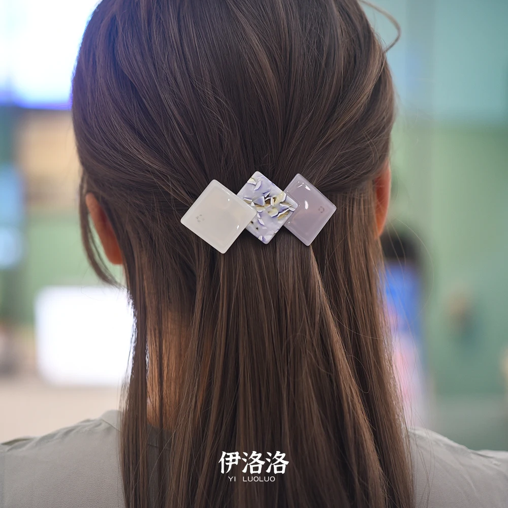 Women Headwear Cute Hair Clip Vintage Hair Barrettes Acetate Fashion Hair Accessories For Women