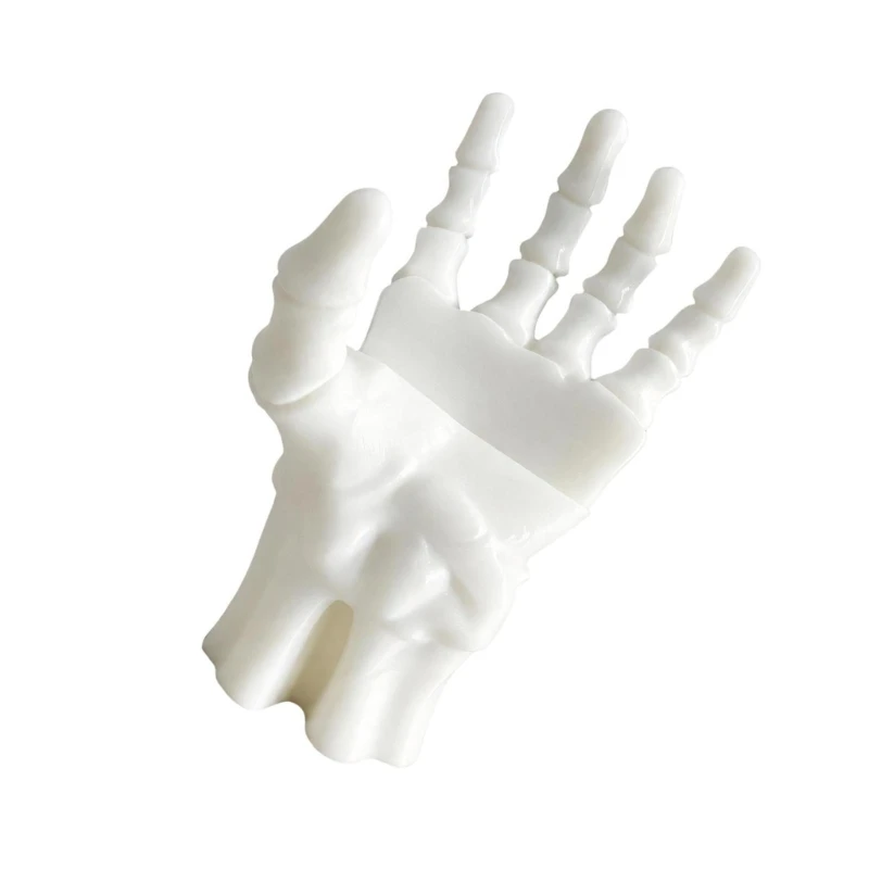 HX5E Decorative Halloween Bookend with Demons Hand Design, Book Support Stand for Shelves, Offices, Study and Desk Display