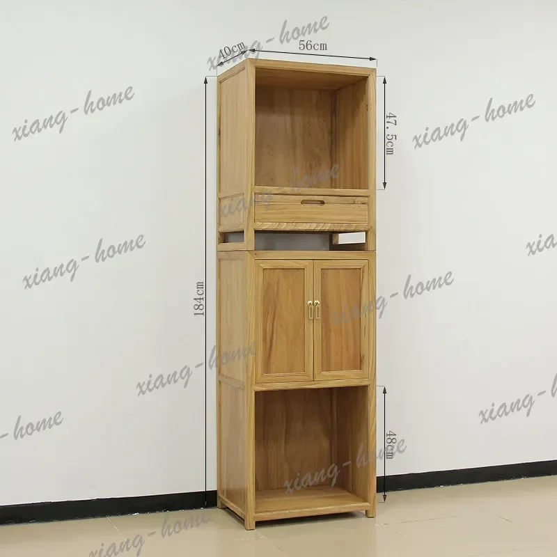 FG solid wood double-layer for home vertical cabinet with door,  altar, guanyin guan gong,  land elm, buddha cabinet