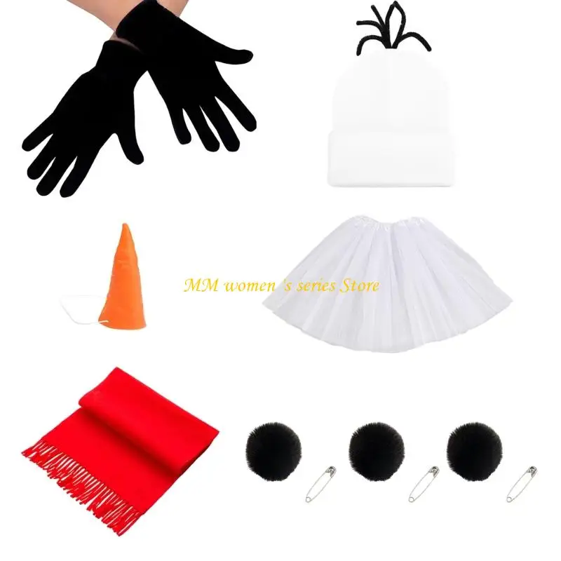 Q39C Christmas Holiday Outfit Set with Matching Accessories for Live Shows