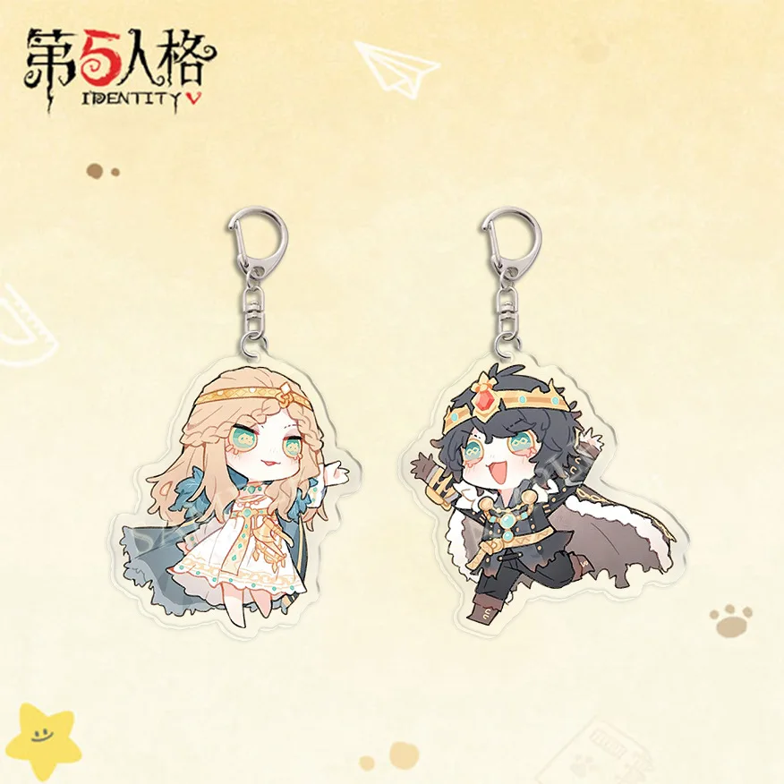 Anime jeu identité V acrylique porte-clés mignon psychologue Patient Couple dessin animé figurines porte-clés amis Fans cadeau