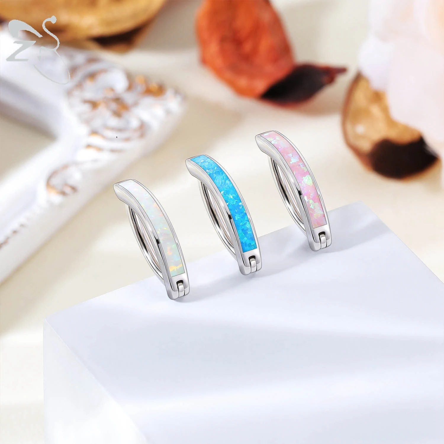 ZS 1 PC Nabelpiercing aus 925er-Sterlingsilber, goldfarben, umgekehrt gebogen, Bauchnabelringe, Kristallopal, Clicker, Nabelringe, 14/16 g – Detail 14