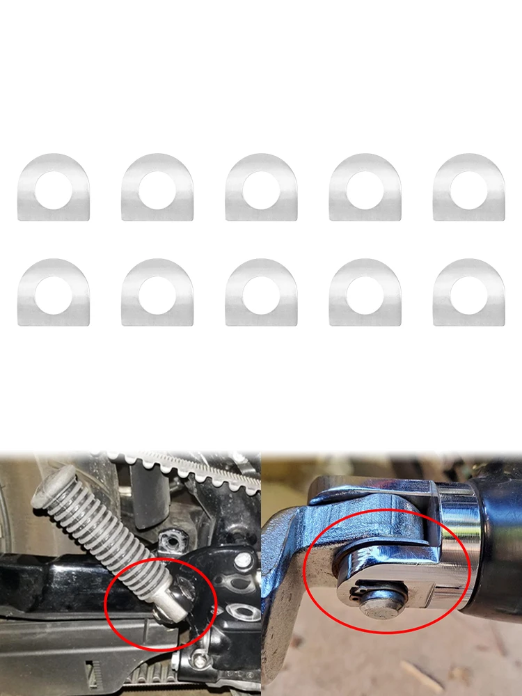 Motorcycle Foot Peg 10PCS Pegs Mount Pins Kit Floorboards Pedal Universal For Harley Sportster XL883 Touring Road King Softail