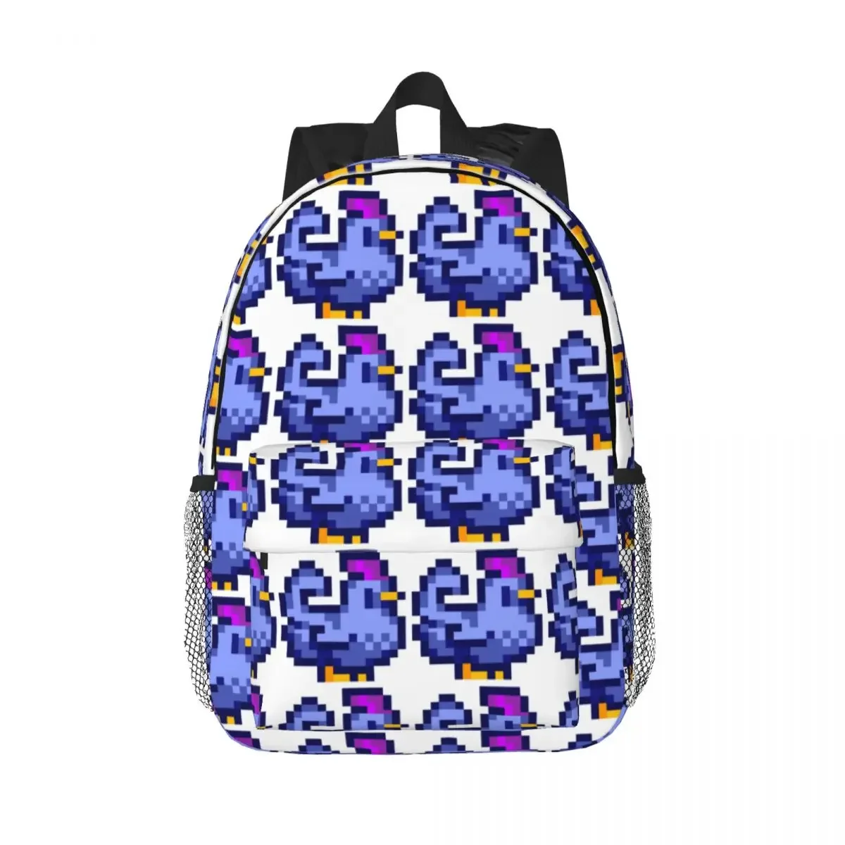 

Blue Chicken Stardew Valley Backpacks Boys Girl Bookbag Fashion Students School Bags Travel Rucksack Shoulder Bag Large Capacity