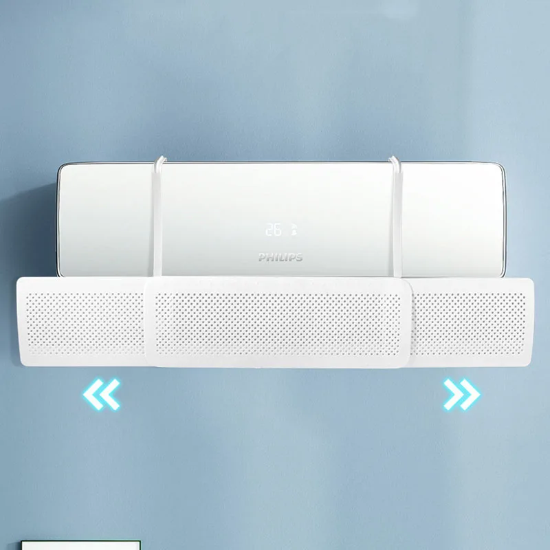 Three in one retractable air conditioner wind deflector, anti direct blowing, no need to install wind shield and air guide cover