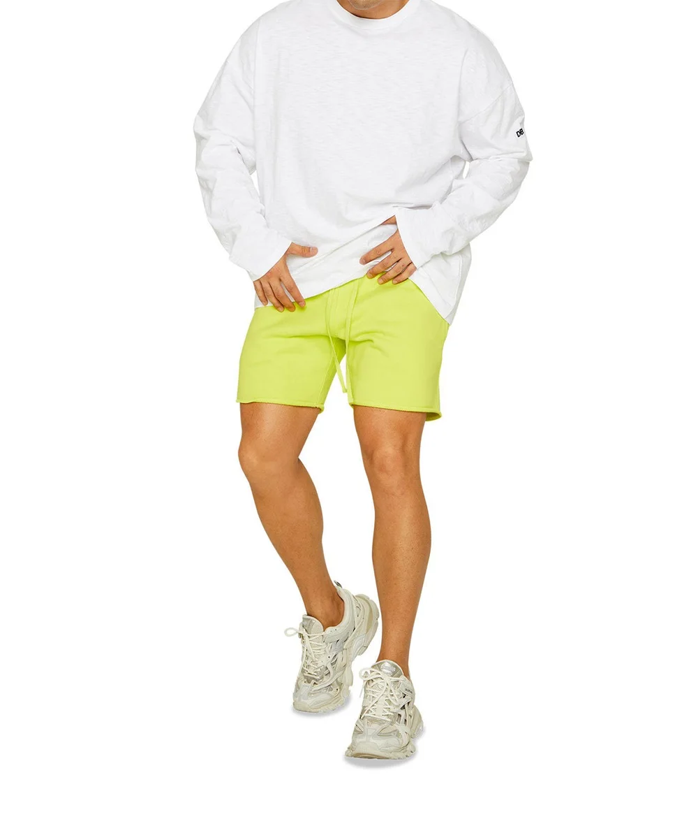 Mens Cotton Fitness Shorts Summer Three-point Length Gym Sports Training Running Male Bright Color Hip Hop Shorts Ruched
