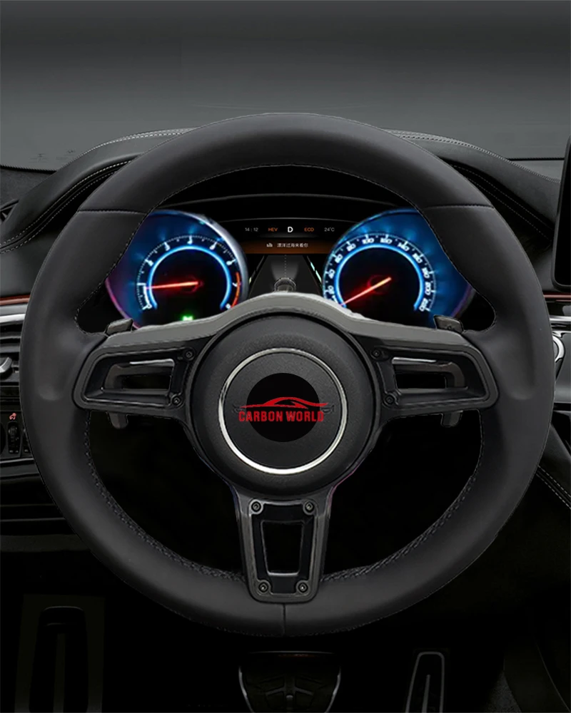 

Personalized buttonless leather steering wheel for Porsche 911 996 Cayenne 958 718 Boxster 968 Cayman Macan GT3 RS