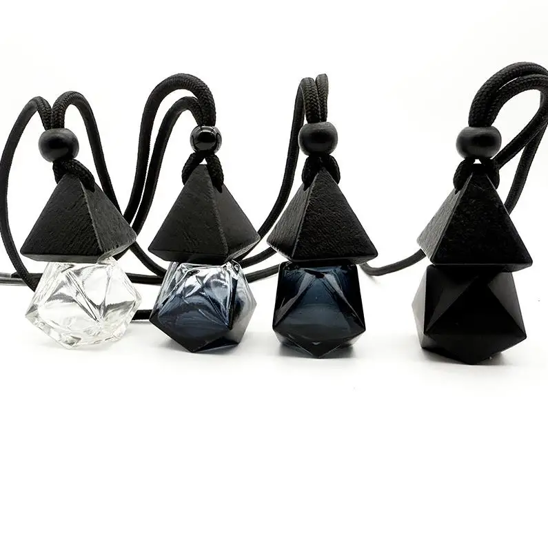 100pcs Empty Car Diffuser Bottles Colorful Car Air Freshener Perfume Bottle Aromatherapy Fragrance Essential Hanging Bottle ni98
