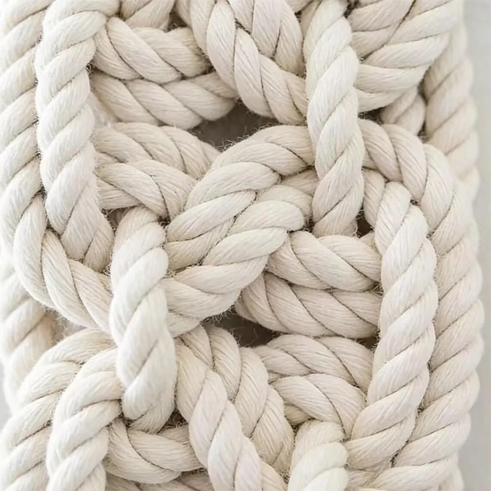 Macrame Wall Hanging Hand Woven Cotton Rope Tassel Tapestry Boho Wall Art for Living Room Bedroom Home Decor
