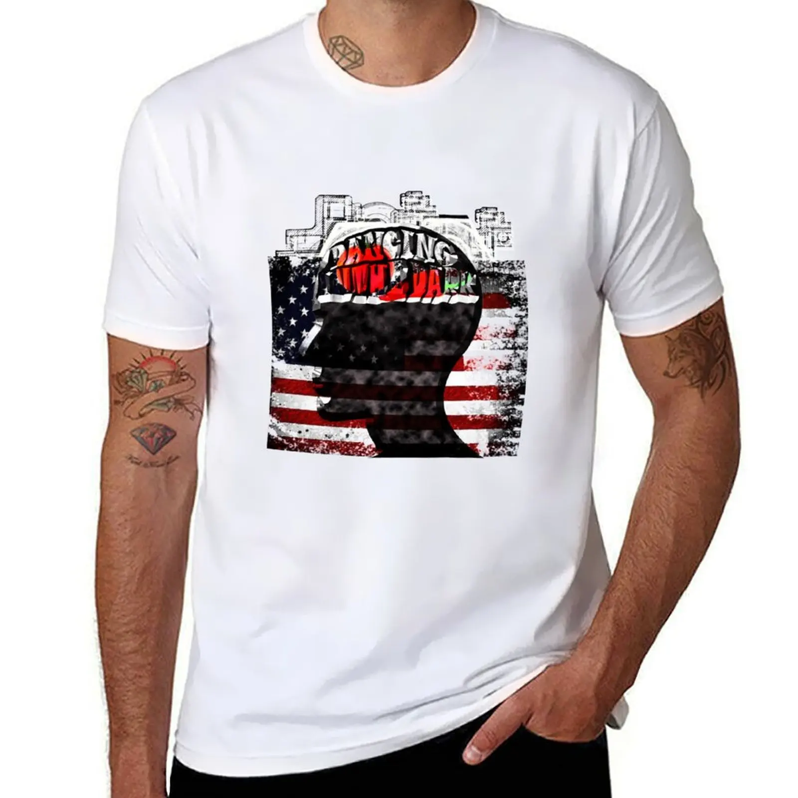 

Dancing in thedark T-Shirt t shirts for man slim fit t shirts for man pack white T-Shirt